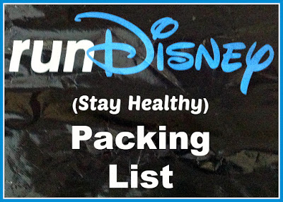 injury prevention runDisney packing list